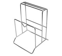 Homeponnew Étagère de rangement de grande capacité en acier inoxydable pour couverts de cuisine, planches à découper et couvercles de casseroles, organiseur à 3 niveaux avec design moderne, 15,6 x