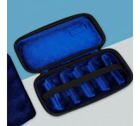 Homeponnew Étui de rangement rigide pour embouchure de saxophone avec doublure en flanelle et ceinture de compression - Convient pour jusqu'à 4 embouchures - Noir - 27 x 14 x 4,5 cm