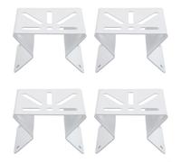 Homeponnew Eufy Lot de 4 supports d'angle pour appareils photo SoloCam S340 E30 E42 Fixation sûre dans les zones intérieures et extérieures Angle de vision optimisé Utilisation polyvalente