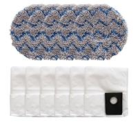 Homeponnew EUREKA J15 Pro Kit de sacs à poussière et tampons de rechange pour balai à franges 5 chiffons et 6 sacs à poussière, compatible avec EUREKA J15 Pro pour aspirateur Ultra B