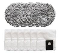 Homeponnew EUREKA J15 Pro Kit de sacs à poussière et tampons de rechange pour balai à franges 5 chiffons et 6 sacs à poussière, compatible avec EUREKA J15 Pro pour aspirateur Ultra A