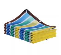 Homeponnew Filet d'ombrage à 85 % pour jardins, serres et terrasses - Maille respirante en polyéthylène haute densité avec œillets tous les 1 m, 9,6 x 9,6 cm pour M, couleurs colorées, 3 x 3 barres