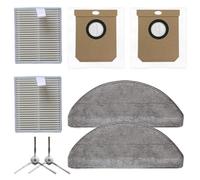 Homeponnew Filtre, serpillère, sac à poussière et brosse latérale pour robot aspirateur Polaris PVCR 4250/4260 - Filtre HEPA de rechange compatible avec nylon, microfibre et matériaux non tissés (A)