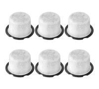 Homeponnew Filtres à eau de rechange pour cafetières à moudre et infuser, longue durée de 6 à 12 mois, faciles à installer, blanc six charges