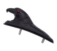 Homeponnew For Eagle Head Moto & E-for Bike Front for Fender Decoration - Alliage d'aluminium, finition noire, pour ajustement universel pour ATV/UTV/Side-by-Side personnalisation