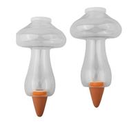 Homeponnew Globes auto-arrosants pour plantes, 300 ml, grande capacité avec piquet en terre cuite, motif champignon, pour une utilisation en intérieur et en extérieur