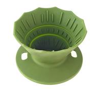 Homeponnew Goutteur à café pliable en silicone, panier à café portable pour voyage, camping et utilisation à la maison, vert