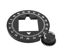 Homeponnew Grinder Setting Dial Façade pour Eureka Mignon Specialita et Silenzio, plastique solide, noir, 14,8 cm