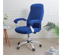 Homeponnew Housse de Chaise Pivotante avec Housses d'Accoudoirs, Élastique Fit pour Chaise Ordinateur de Bureau, Fauteuil Club et Fauteuils, Design Imprimé Moderne, Facile à Installer et à Entretien