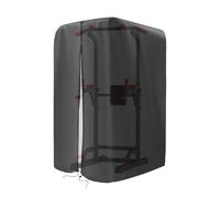 Homeponnew Housse de protection en tissu Oxford 420D avec fermeture éclair à l'arrière et cordon de serrage réglable pour supports de squat, d'haltérophilie et cages électriques (L : 106,7 x 101,6 x