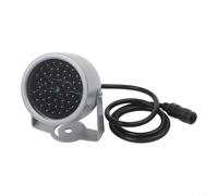 Homeponnew Illuminateur infrarouge 48 LED 940 nm, portée de 5 à 10 mètres, alliage d'aluminium étanche, résistant aux températures extrêmes, pour systèmes de caméras de sécurité d'intérieur et