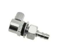 Homeponnew Jet de lave-glace à sortie unique chromé pour voitures classiques des années 1950-1960 compatible avec Mini MGB MGA Austin Healey Sprite 3000 Triumph pour