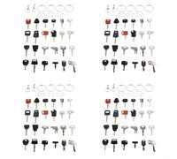 Homeponnew Jeu de clés d'allumage pour machines de chantier - Remplacement facile pour les modèles d'excavatrice et de chargeur pour CAT pour JCB pour Kubota pour Hyster pour BOBCAT pour Takeuchi (144