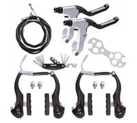 Homeponnew Jeu de freins V-Brake pour VTT - Alliage d'aluminium pour freins de vélo avec leviers de frein, câbles et outils - Compatible avec les cadres V-Brake - Remplacement d'étrier VTT