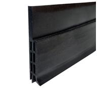 Homeponnew Joint d'étanchéité pour bas de porte, 100 cm, en TPE avec double bouclier, compatible avec des espaces jusqu'à 28 mm, pour intérieur et extérieur