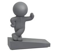 Homeponnew Joli butoir de porte décoratif avec base antidérapante, protège les sols et les portes, en plastique souple, accessoire de décoration d'intérieur pour animaux domestiques, 9,5 x 3,5 x 10 cm