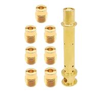 Homeponnew Kit carburateur pour Predator 212 cc, compatible avec moteurs GX140 GX160 GX200, 7 pièces avec tube d'émulsion pour une meilleure atomisation du carburant et réponse de l'accélérateur