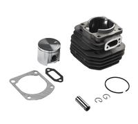 Homeponnew Kit cylindre et piston pour tronçonneuse 61 Alésage 48 mm Compatible avec Husqvarna 61 modèles avec piston pour anneau, goupilles et joint d'étanchéité