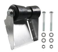 Homeponnew Kit d'assemblage de rouleau de quille de remorque de bateau - 12,7 cm en acier galvanisé avec caoutchouc pour petits yachts et navires commerciaux