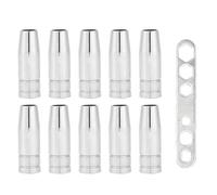 Homeponnew Kit de 13 buses coniques pour torche de soudage 15AK, buse de gaz en cuivre, compatible avec équipement de soudure MIG MAG MB14 MB15 14AK