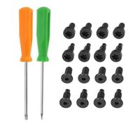 Homeponnew Kit de 16 vis de sécurité de rechange pour sonnette Ring Doorbell 2 Pro avec vis T6/T15 et tournevis, compatible avec sonnette vidéo intelligente