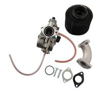Homeponnew Kit de carburateur VM22 26 mm pour motos tout-terrain 110 cc, 125 cc, 140 cc, compatible avec les modèles CRF70 KLX XR50 BBR SSR, comprend des joints de collecteur d'admission de filtre à
