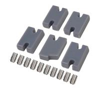 Homeponnew Kit de compatibilité pour planche de surf FCS 2 - Construction en plastique + métal - Comprend 5 ajusteurs d'aileron arrière avec 10 boulons - Bleu foncé