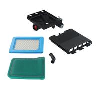 Homeponnew Kit de couvercle de filtre à air et base d'apprêt pour moteurs série 129H00/12A600/12B600/12C600/12D600, comprend filtre à air et préfiltre, construction en plastique + métal, noir, bleu