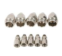 Homeponnew Kit de découpe plasma consommables pour lampe torche P-80 - 1,1 mm, 1,3 mm, 1,5 mm, 1,7 mm, embouts et électrodes, matériau cuivre, pièces de rechange pour chalumeau plasma P80 1,5 mm