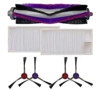 Homeponnew Kit de filtre à brosse latérale pour Midea M9, EUREKA E20 Plus, VCR S10 Plus, EUREKA NERE10s, OBODE A8, ETA Aurum PRO 6241 Aspirateurs A