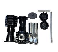 Homeponnew Kit de fixation de toilettes pour toilettes murales, solution de montage sécurisée avec composants en acier inoxydable, pour une construction durable en plastique et en métal pour