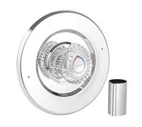 Homeponnew Kit de garniture de douche noir mat, acier inoxydable et acrylique, compatible avec les kits de garniture T470 et 1225, installation facile, 20 x 20 x 2 cm, blanc