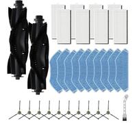 Homeponnew Kit de pièces de rechange pour aspirateur robot Lefant M2, M2S, M2 Pro, M2S Pro avec brosse principale, brosses latérales, filtres et serpillères