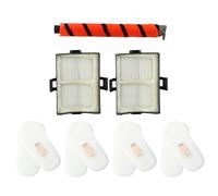 Homeponnew Kit de rechange pour aspirateur Shark HZ500, HZ500UK, HZ500UKT avec brosse à rouleau, mousse, feutre et filtres post-moteur pour modèles Vertex DuoClean PowerFins filaire Ultralight