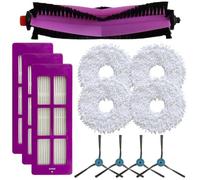 Homeponnew Kit de rechange pour Eureka J15 Pro, brosses latérales principales, filtre, ensemble de serpillères, élimination efficace de la saleté et de la poussière, installation, parfait pour le