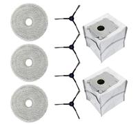 Homeponnew Kit de remplacement pour balai à franges en microfibre avec brosse latérale pour aspirateur ECOVACS pour DEEBOT MINI Robot Aspirateur, pour l'entretien du sol