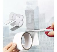 Homeponnew Kit de réparation d'écran 10 cm x 2 pour ruban en fibre de verre M pour moustiquaire de fenêtre, tente, camping-car, piscine - Patch en maille résistant à la chaleur et au froid