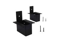 Homeponnew Kit de supports de pergola de 5,1 x 10,2 cm - Supports d'angle robustes en acier au carbone pour pergolas d'extérieur, tonnelles, couvertures de terrasse et vérandas (lot de 2)