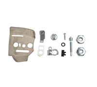 Homeponnew Kit de vis de réglage de plaque de rail intérieure pour Stihl 024 026 036 MS240 MS260 MS360 007, pièce de rechange en métal pour tronçonneuse avec 1 plaque, 1 vis, 2 écrous