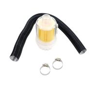 Homeponnew Kit filtre d'admission d'air et tuyau de conduit avec 2 clips pour chauffage diesel, compatible avec tuyaux d'admission de 25 mm, conduit flexible de 60 cm, noir/jaune/bleu (C)