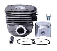 Homeponnew Kit piston cylindre 55 mm compatible avec tronçonneuse Husqvarna 390 390XP Remplace les pièces 537169771 544006502, kit d'entretien complet