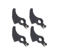 Homeponnew Levier de rechange pour débroussailleuse - Kit de 4 tiges noires compatibles avec les modèles LST136/LST220/NST2118, 38,2 x 8,6 mm