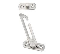 Homeponnew Limiteur de fenêtre automatique en acier inoxydable pour fenêtres à battant, angle d'ouverture de 65 degrés, installation à gauche et à droite, distance entre cadre et châssis de 14 à 17 mm