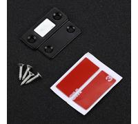 Homeponnew Loquet de placard magnétique invisible solide pour portes et tiroirs, sans trou, construction métallique + aimant, compatible avec armoire, commode, argent/noir/Go