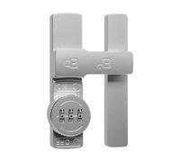 Homeponnew Loquet de porte en alliage de zinc coulissant à 180 degrés, installation sans perforation pour intérieur de salle de bain, balcon, porte de chambre