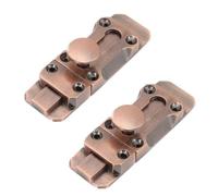 Homeponnew Loquet de porte plat pour porte de salle de bain, toilettes, abri de jardin, 7,6 cm ou 10,2 cm, verrou coulissant en alliage de zinc pour armoire, porte, loquet de sécurité interne avec