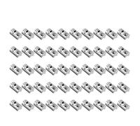 Homeponnew Lot de 10/20/50 blocs coulissants en aluminium avec boule à ressort en acier inoxydable, écrou M8 pour panneaux solaires photovoltaïques, 10/20/50 pièces