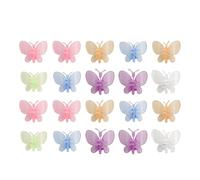 Homeponnew Lot de 10/20 clips de support en plastique pour orchidées, vignes, tomates et fleurs - Fermoirs de tige de jardin avec motif libellule et papillon