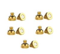 Homeponnew Lot de 10 buses de brumisation en laiton pour arroseur de jardin, orifice de 0,3 mm, brume d'économie d'eau pour refroidissement extérieur, dépoussiérage, aménagement paysager, compatible