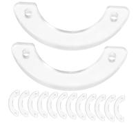 Homeponnew Lot de 10 butées de tiroir en plastique pour commode, 1 cm, guide transparent pour coiffeuse, coiffeuse, placard et tiroirs coulissants